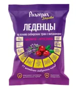 Радоград Леденцы на основе сибирских трав с витаминами, леденцы, 15 шт, брусника + шалфей фото