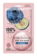 Funny Organix Bubblemania тканевая маска антивозрастная кислородная дикая черника, маска для лица, 1 шт. фото