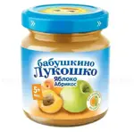 Бабушкино Лукошко детское пюре, пюре, 100 г, 1 шт, яблоко + абрикос фото