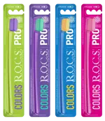ROCS PRO Colors Зубная щетка, щетка зубная, 1 шт, цвет в ассортименте, средней жесткости фото