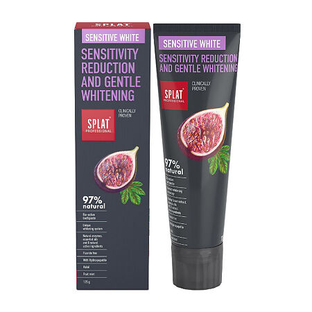 Splat Professional Sensitive White Зубная паста, паста зубная, 125 г, 1 шт. фото