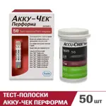 Accu-Chek Performa, тест-полоски для определения уровня глюкозы в крови, 50 шт. фото 2