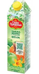 Сады Придонья Сок, 1 л, 1 шт, тыква + яблоко, с мякотью фото
