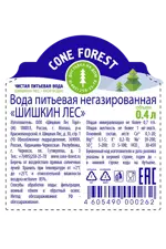 Шишкин лес вода питьевая, вода питьевая негазированная, 0.4 л, 1 шт. фото 2