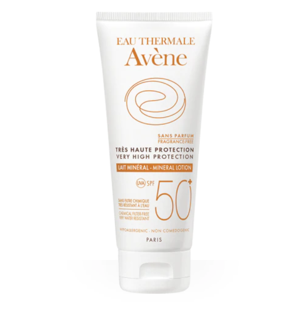 Avene солнцезащитное молочко с минеральным экраном SPF50+, молочко, 100 мл, 1 шт. фото