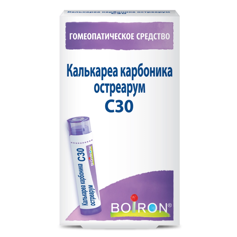 Калькареа карбоника остреарум С30, гранулы гомеопатические, 4 г, 1 шт. фото