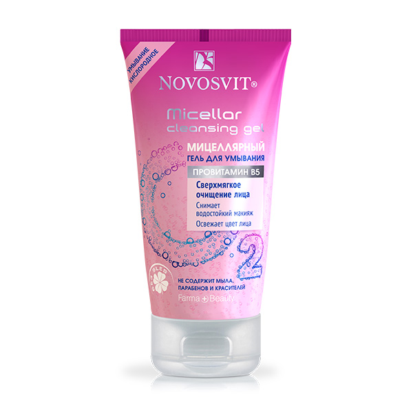 Novosvit Мицеллярный гель для умывания, 150 мл, 1 шт, для лица фото