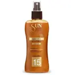 Krassa Sun Expert Масло для безопасного загара, масло солнцезащитное, 180 мл, 1 шт, SPF 15, с блестками фото