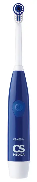 CS Medica CS-465-M, щетка зубная электрическая, 1 шт, синего цвета, 18 000 движ./мин фото
