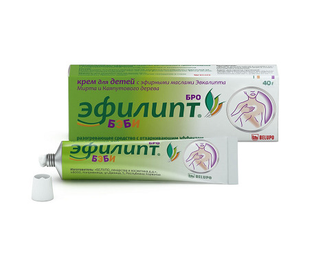Эфилипт Бро Бэби, крем для детей, 40 г, 1 шт. фото