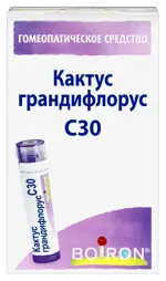 Кактус грандифлорус С30, гранулы гомеопатические, 4 г, 1 шт. фото