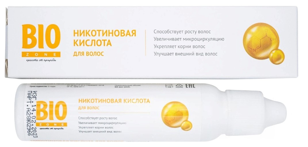 BioZone Никотиновая кислота для волос, раствор для местного применения, 65 мл, 1 шт. фото
