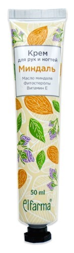 Elfarma крем для рук и ногтей Миндаль, крем, 50 мл, 1 шт. фото