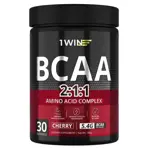 1WIN BCAA 2:1:1, порошок, 180 г, 1 шт, вишня фото 