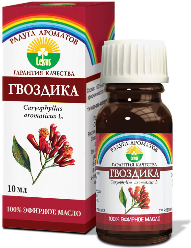 Масло эфирное Гвоздика, масло эфирное, 10 мл, 1 шт. фото