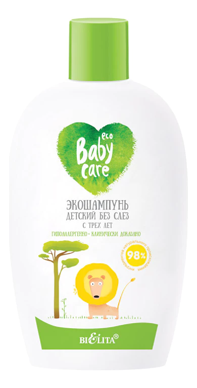 Белита Baby Care Экошампунь детский без слез с 3-х лет, шампунь, 260 мл, 1 шт. фото