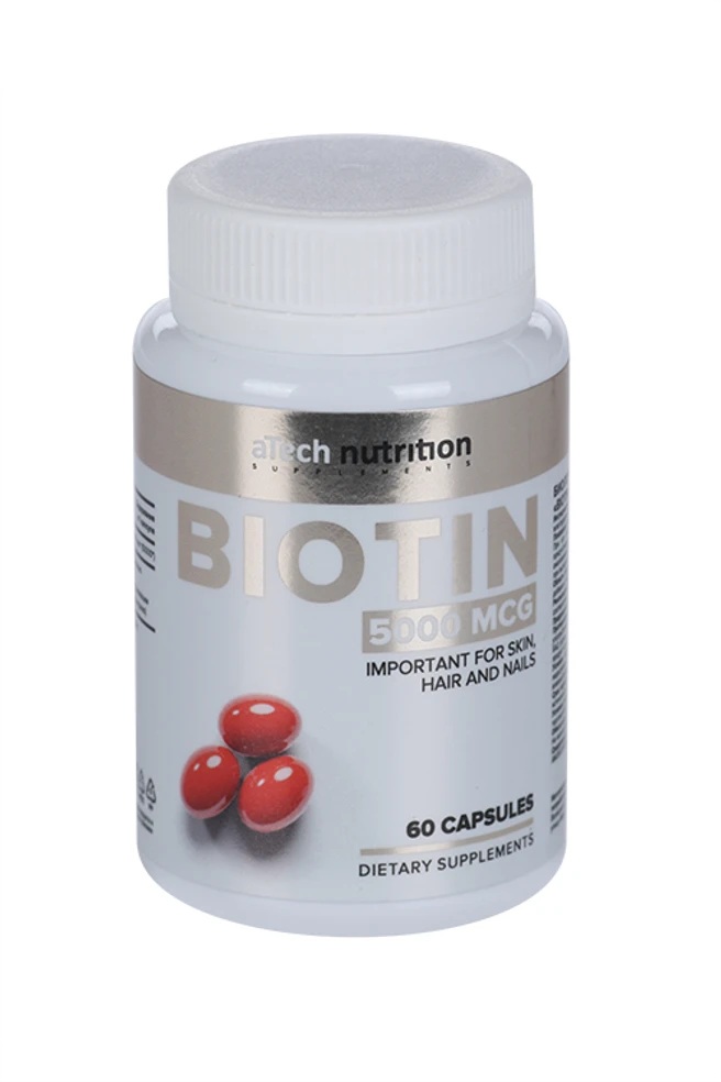 Atech nutrition Биотин для волос кожи и ногтей, капсулы, 60 шт. фото