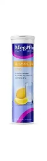 МегаФлю Витамин Д3, 2000 МЕ, таблетки шипучие, 20 шт, лимон фото