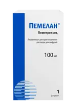 Пемелан, 100 мг, лиофилизат для приготовления раствора для инфузий, 1 шт. фото