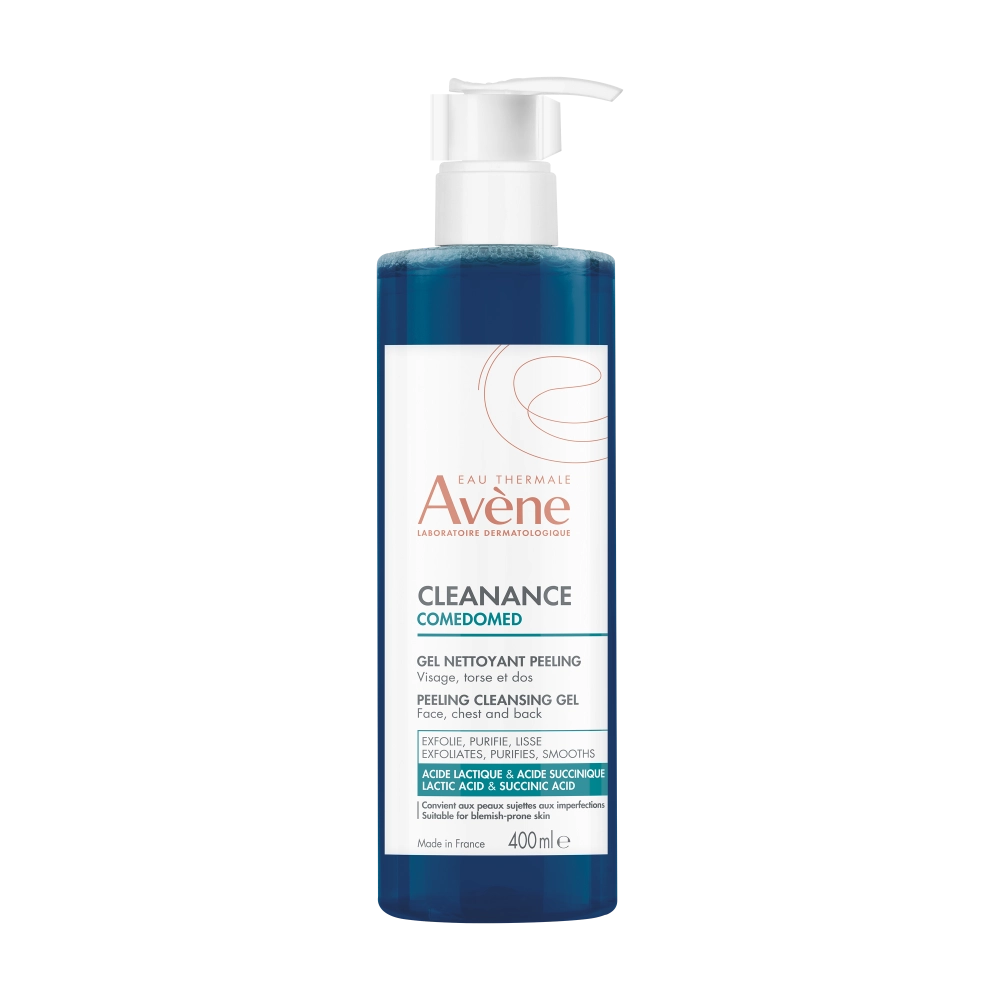Avene cleanance comedomed гель-пилинг для проблемной кожи склонной к акне очищающий обновляющий, гель-пилинг, 400 мл, 1 шт. фото