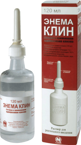 Энема Клин, раствор для ректального введения, 120 мл, 1 шт. фото