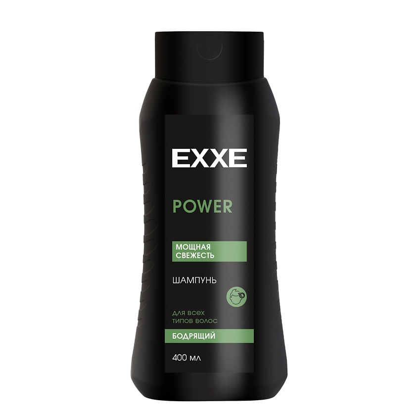 EXXE Men Power бодрящий шампунь для волос Мощная свежесть, шампунь, 400 мл, 1 шт. фото
