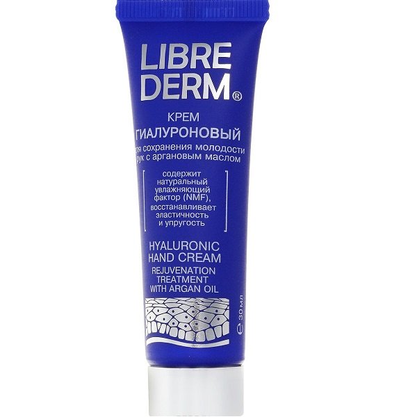 Librederm Гиалуроновый Крем для рук с аргановым маслом, крем для рук, 30 мл, 1 шт. фото