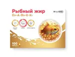 BioForte Рыбный жир с витаминами А, Д, Е, К, капсулы, 100 шт. фото 