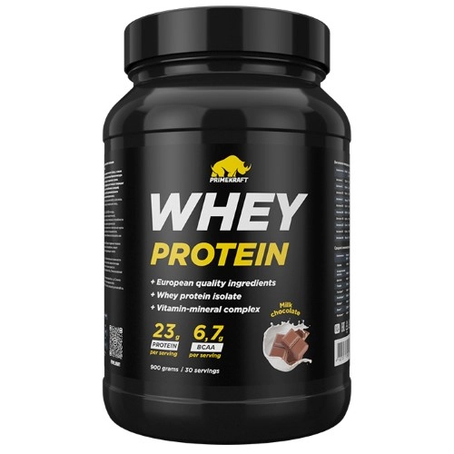 Prime Kraft Whey Протеин сывороточный, порошок, 900 г, 1 шт, молочный шоколад фото