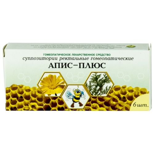 Апис-плюс, суппозитории ректальные, 6 шт. фото