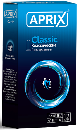 Aprix Classic презервативы, презерватив, 12 шт, классический фото