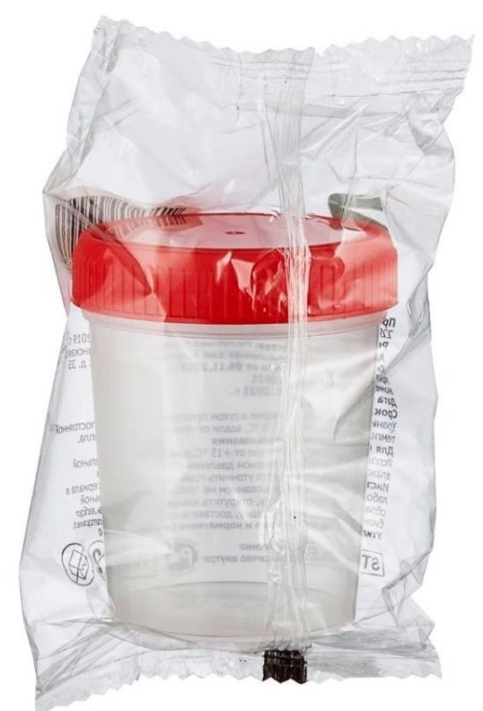 Контейнер для биоматериалов, 60 мл, 1 шт, стерильно фото