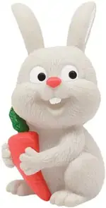 Lubby игрушка-пищалка для купания Зайчик, 1 шт, 12+ мес, арт. 16628 фото