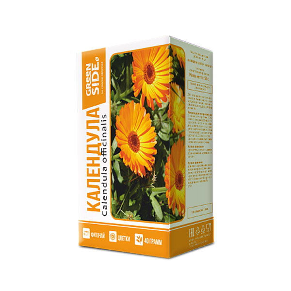 Календулы цветки, фиточай, 50 г, 1 шт. фото