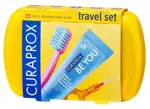 Curaprox Be you Дорожный набор в боксе, набор, 1 шт, желтого цвета, зубная паста + зубная щетка CS5460 + ершики CPS07, CPS09 + держатель UHS409 фото