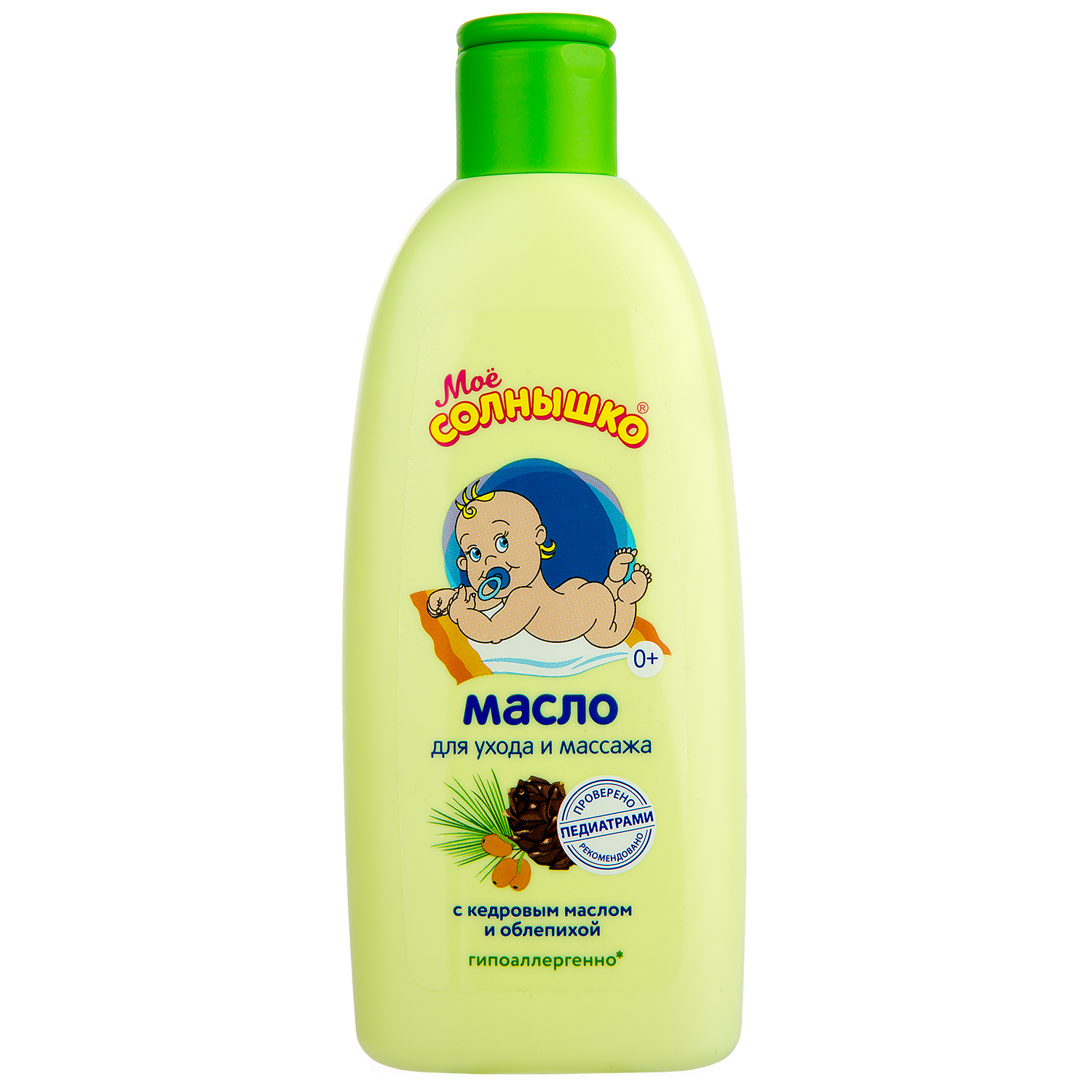 Мое солнышко Масло для массажа, масло для детей, 200 мл, 1 шт, кедр + облепиха фото