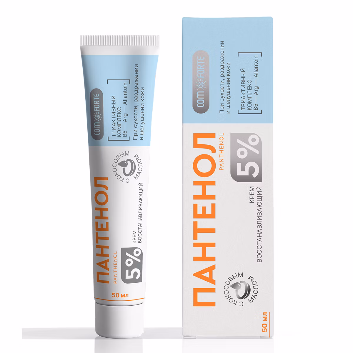 ComForte Пантенол, 5 %, крем, 50 мл, 1 шт, восстанавливающий фото