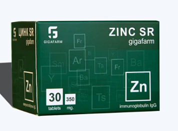 SR GIGAFARM Цинк, капсулы, 30 шт. фото