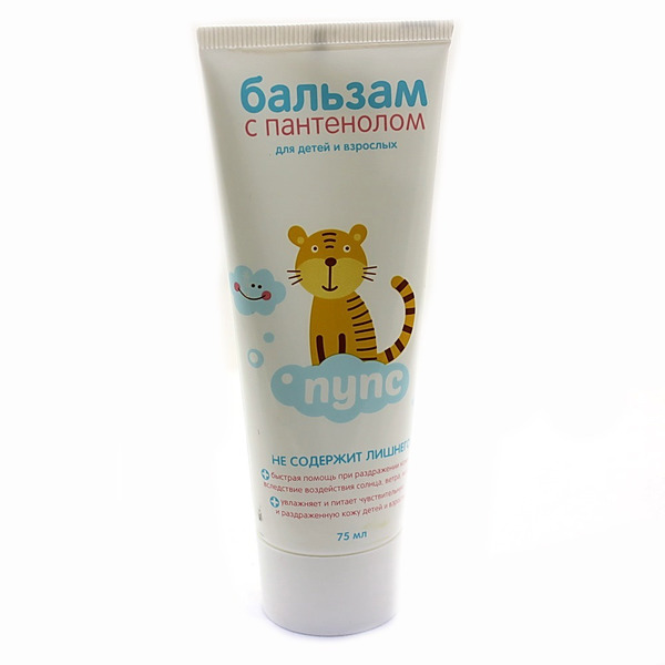 Пупс бальзам для детей и взрослых с пантенолом, крем-бальзам, 75 мл, 1 шт. фото