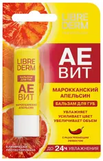 Librederm Аевит бальзам для губ, бальзам, 4 г, 1 шт, марокканский апельсин фото