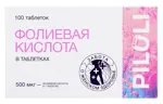 Piluli Фолиевая кислота, 500 мкг, таблетки, 100 шт. фото