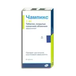 Чампикс, 1 мг, таблетки, покрытые пленочной оболочкой, 28 шт. фото 
