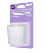 Медхелп Бинт эластичный самофиксирующийся, 6 см х 4 м, 1 шт, белый, без латекса фото 