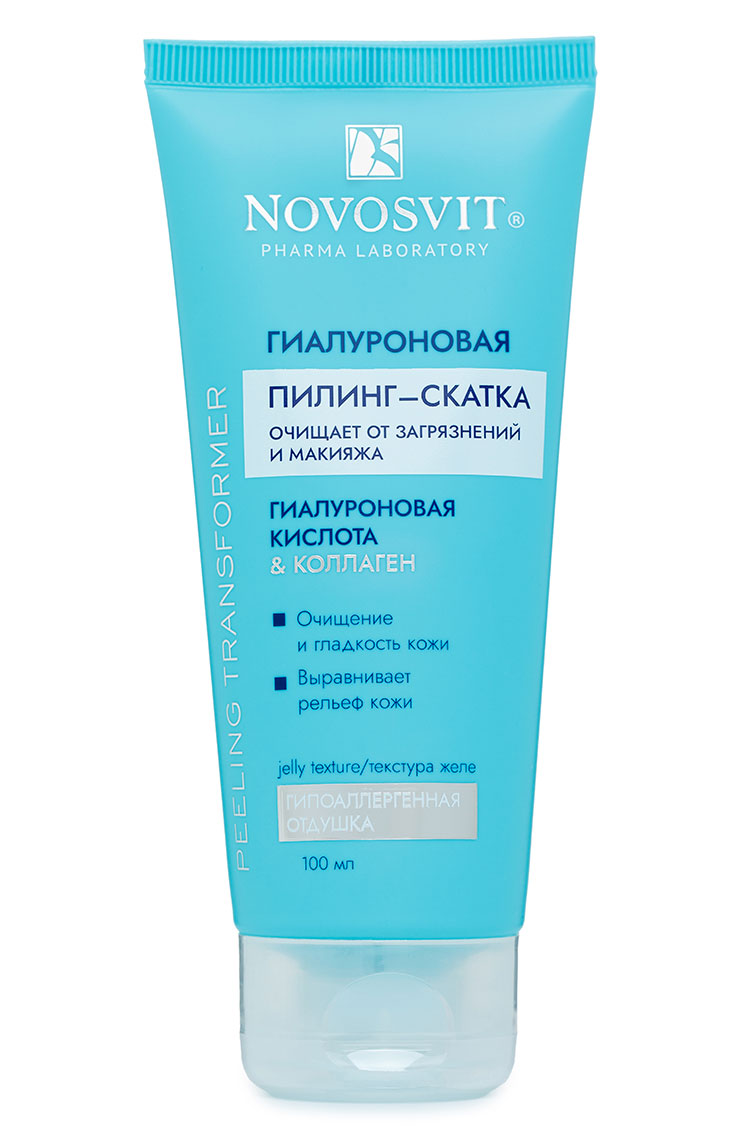 Novosvit Aquanti Гиалуроновая пилинг-скатка, скраб, 100 мл, 1 шт, для лица фото