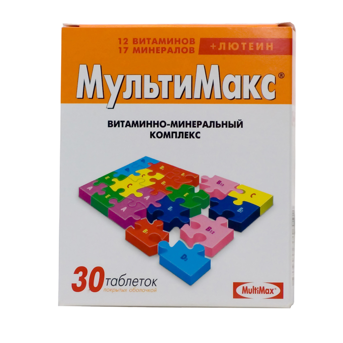 Мультимакс, таблетки, покрытые оболочкой, 30 шт. фото