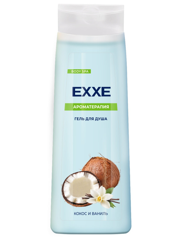 EXXE гель для душа, гель для душа, 400 мл, 1 шт, кокос + ваниль фото
