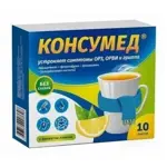Консумед порошок от простуды и гриппа, порошок для приготовления раствора для приема внутрь, 5 г, 10 шт, лимон фото