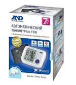 Тонометр автоматический AND UA-1300 говорящий, 23-37 см, 1 шт, универсальная манжета + адаптер фото