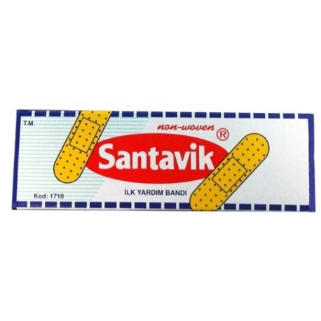 Santavik Пластырь бактерицидный, 1.9 см х 7.2 см, пластырь, 10 шт, телесный, тканевая основа фото