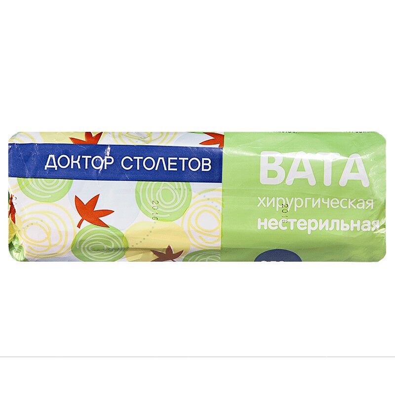 Доктор Столетов Вата медицинская нестерильная, 250 г, 1 шт. фото